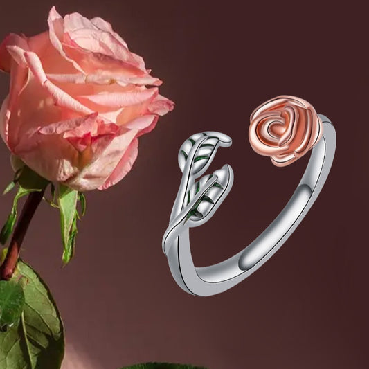 Creative Roses Ring Elegant Simple Twin Ring - Longlife all products