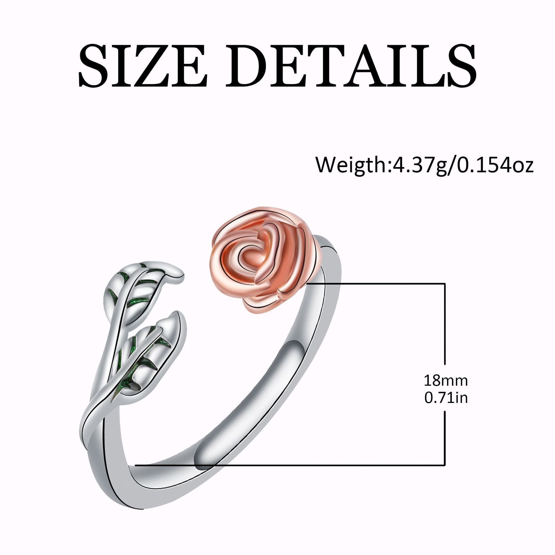 Creative Roses Ring Elegant Simple Twin Ring - Longlife all products